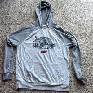 Levi's Gray Sweatshirt Hoodie Casual Pullover